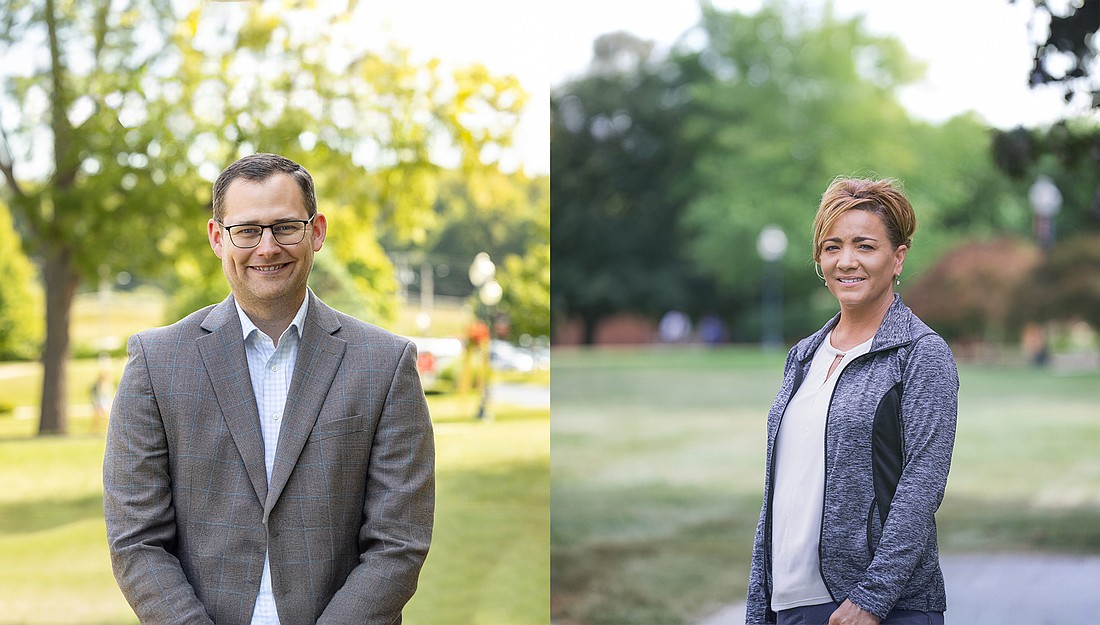 Grace College has appointed two new senior leaders: John Sloat as vice president of advancement and Dr. Emi Kreklau as the executive director of the Catalyst Corridor. Photo Provided.