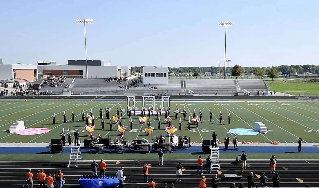 The Warsaw Community Schools' Marching Tiger Pride earned a prestigious Gold Rating at the ISSMA Scholastic Prelims contest held at Homestead High School on Saturday. Photo Provided.