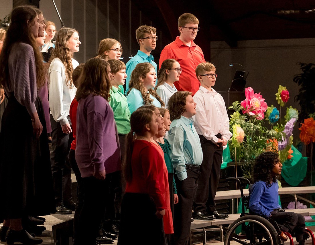 Pictured is the Vocal Vision Youth group from their spring 2024 performance. These young singers will be a part of the Legacy program on Saturday, Oct. 12. Photo Provided.