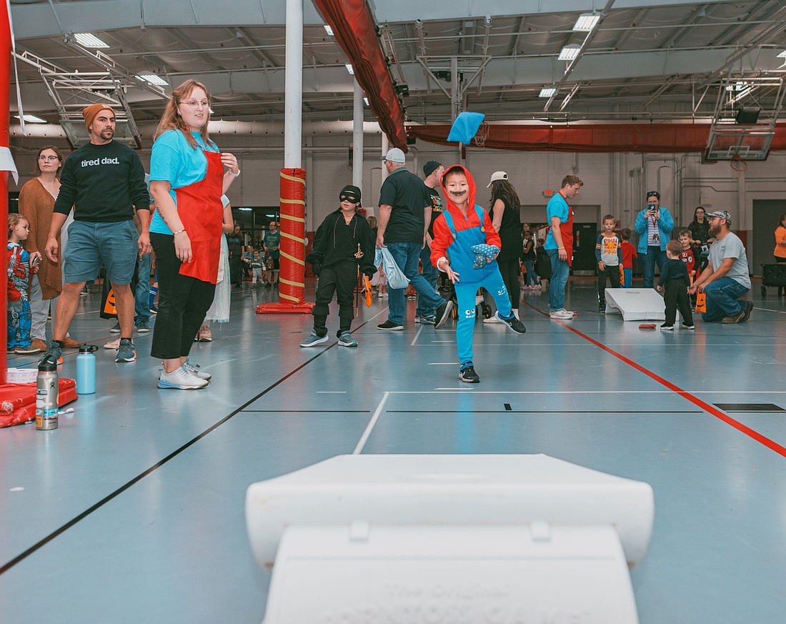 Local families enjoy the games at the Grace College FunFest. Photo Provided