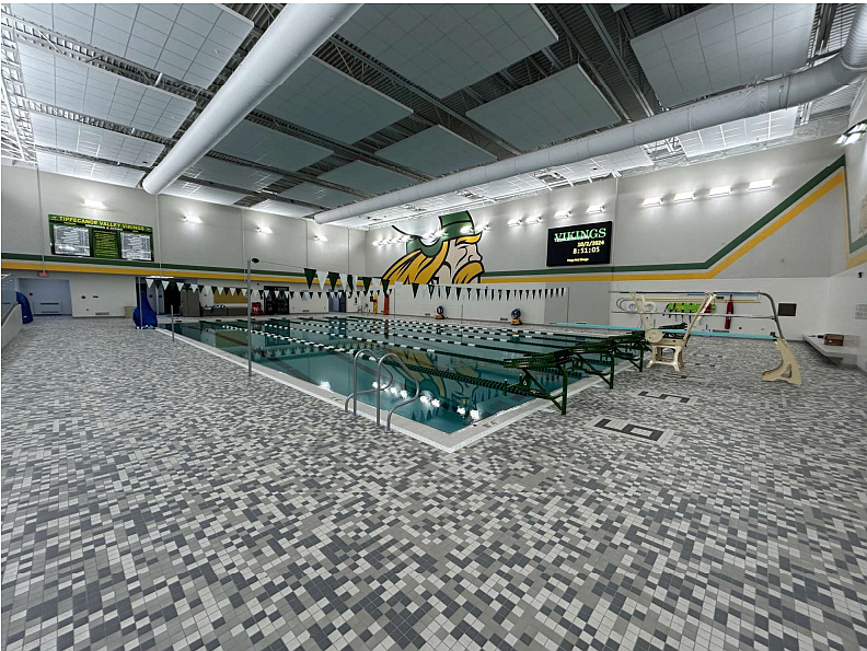 Pictured is the pool at Tippecanoe Valley High School. Photo Provided.