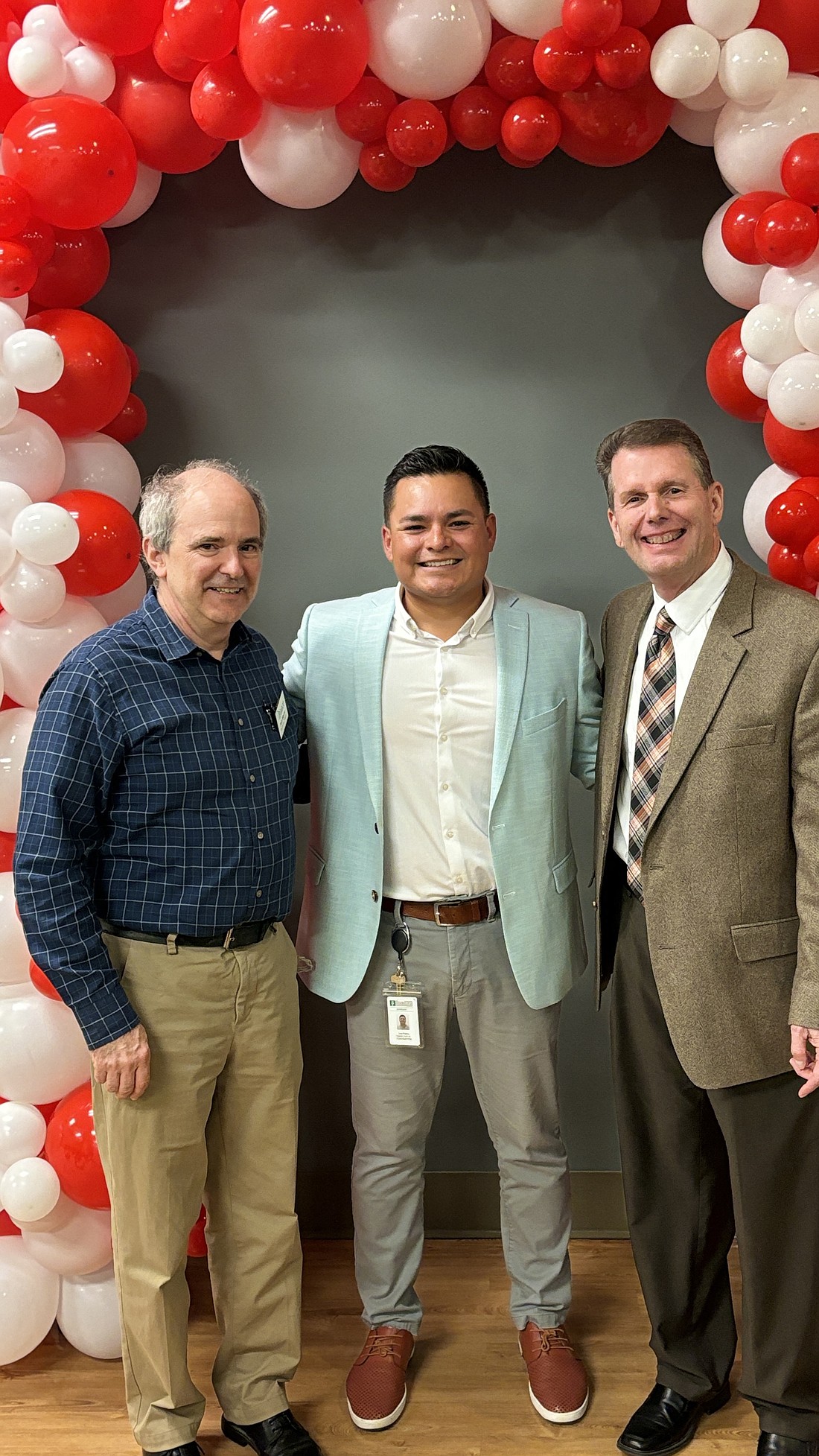 Pictured (L to R) are Rob Moore, Leo Patiño and Jerry Haffner. Photo Provided.