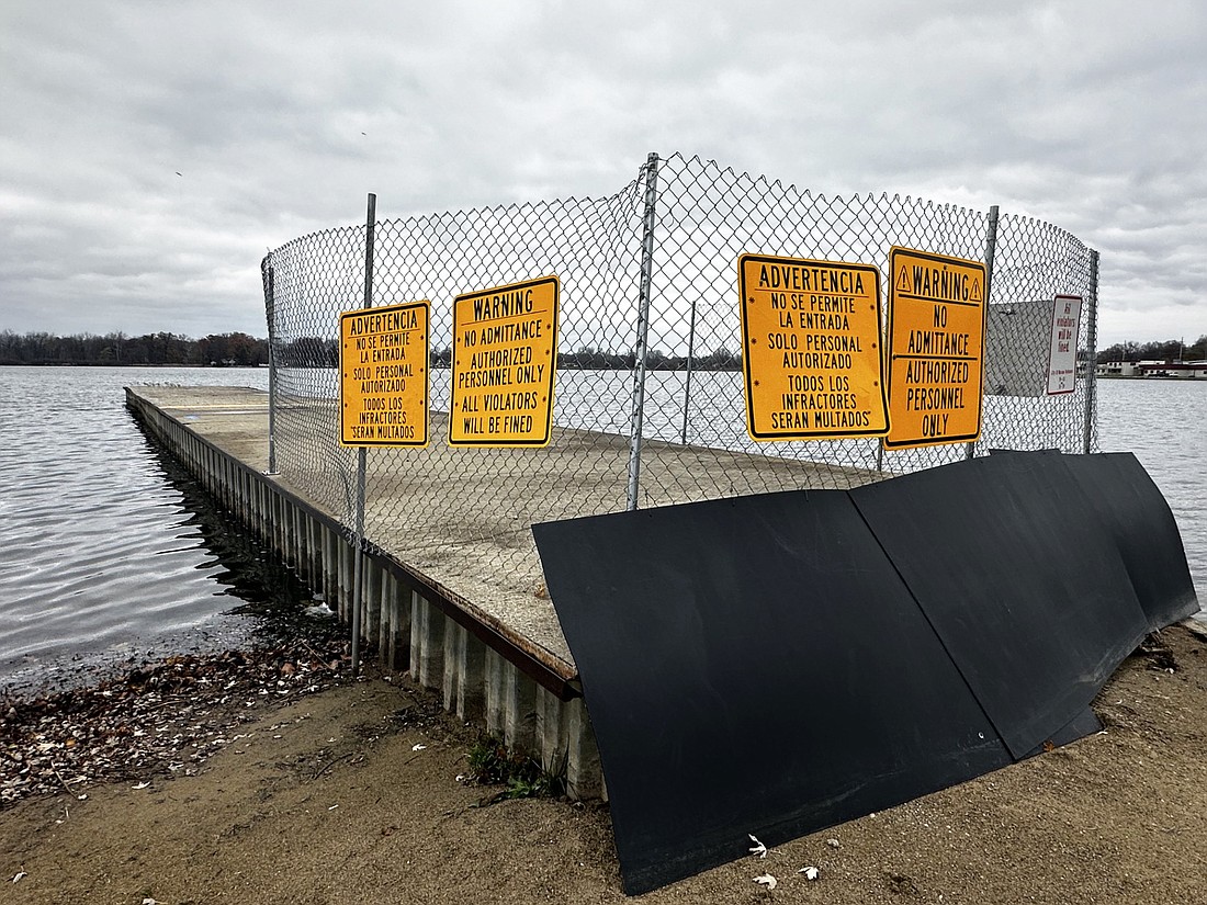 The city of Warsaw received a single bid for the demolition of the Center Lake pier (pictured). Photo by David Slone, Times-Union