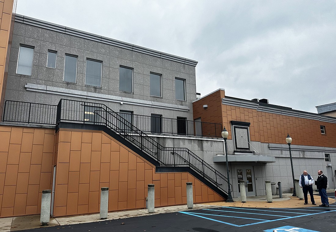 The Warsaw Board of Public Works and Safety on Friday approved a contract to fix the leaking roof on the west side of City Hall where the rooftop plaza (pictured) is located. Photo by David Slone, Times-Union