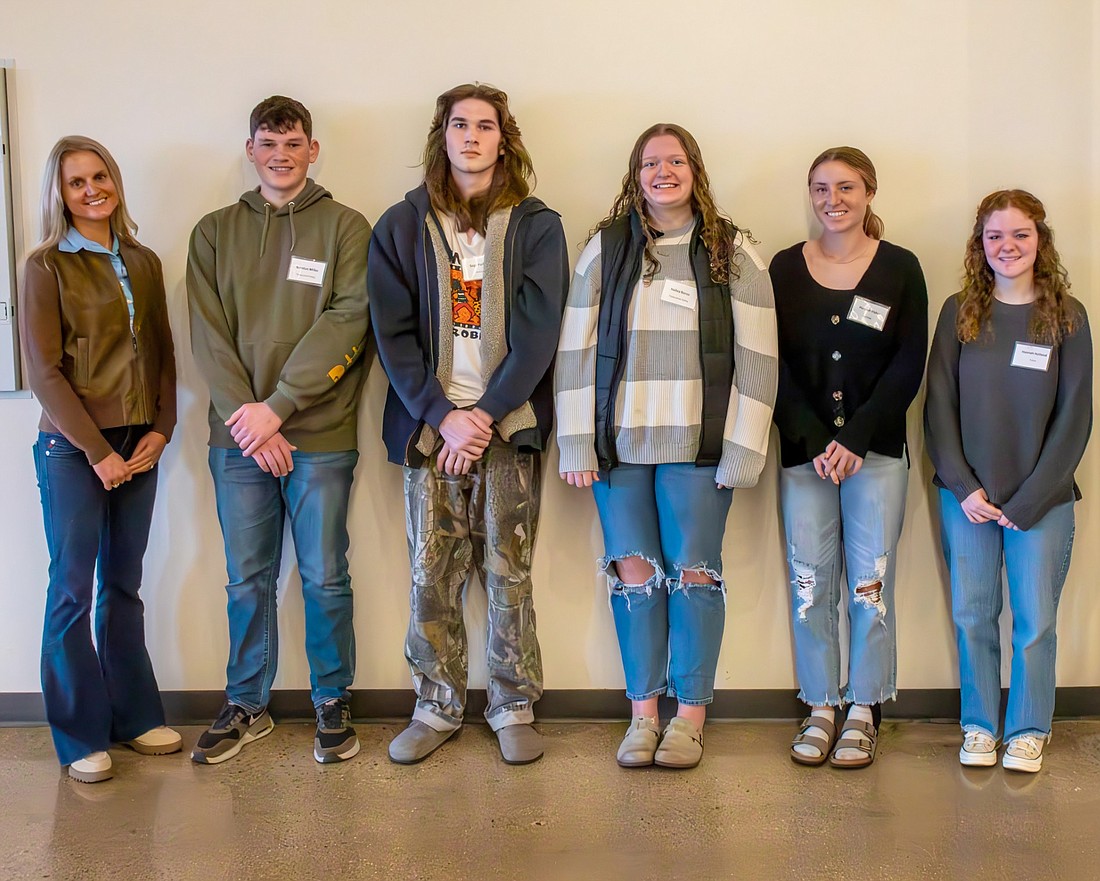 Miriel McFarland, Instrumental Machine Development; Brenton Miller, Tippecanoe Valley High School; Sage Parker, Warsaw Community High School; Hailey Borsa, Tippecanoe Valley High School; Hannah Fisher, Warsaw Community High School; and Hannah Holland, Triton Junior-Senior High School. Photo Provided.