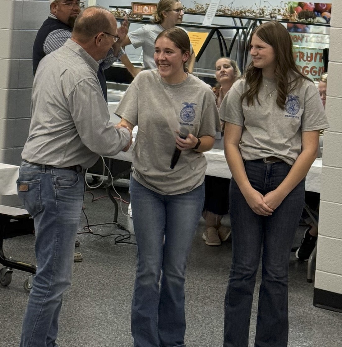 Pictured (L to R) are Thames Goon, Echoes of the Past incoming president; Makayla Riley, FFA treasurer; and Alayna Alexander, FFA vice president. Photo Provided