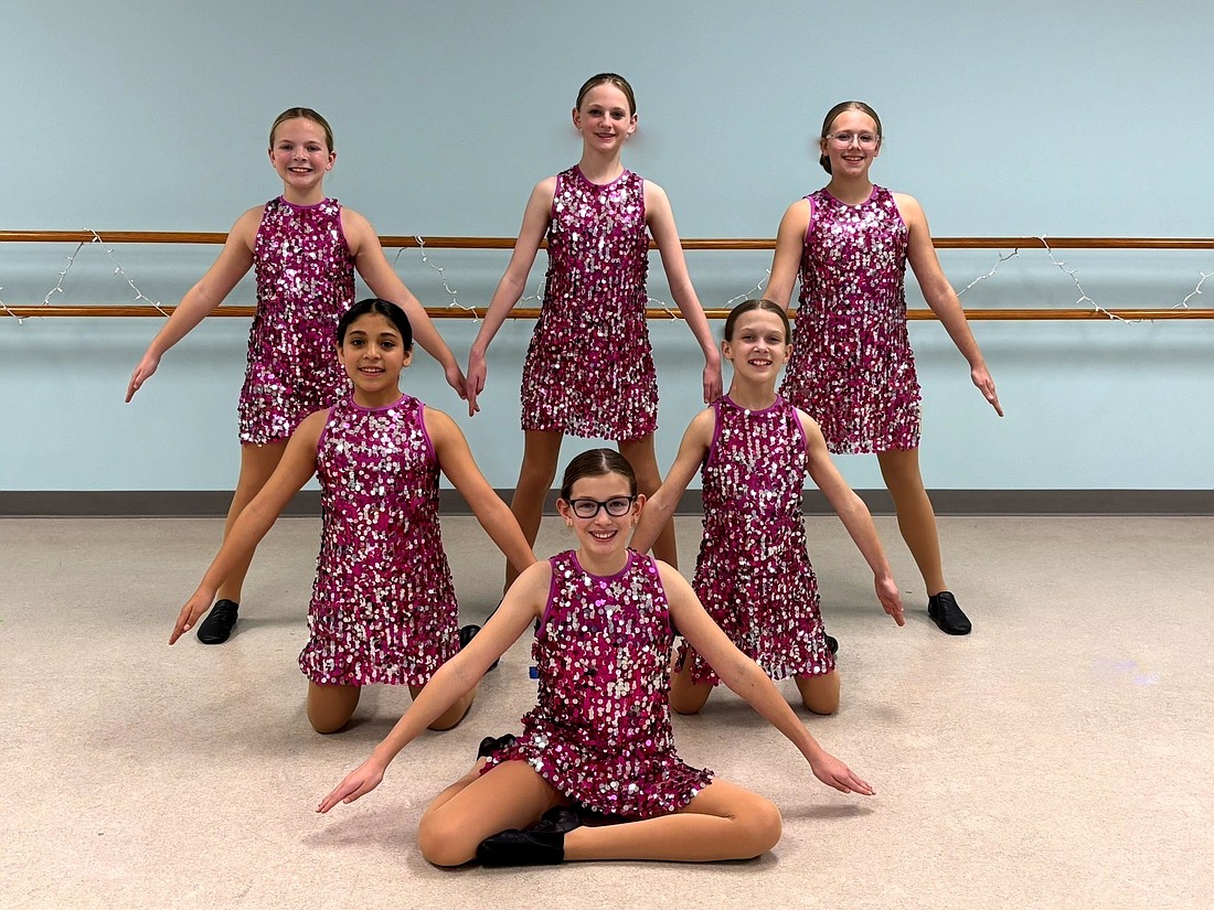 Pictured (L to R) are, front row: Charlotte Augustine; second row: Emelia Vallejo, Lillian Simpson; back row: Kinley Sleighter, Kelsi Shepherd, Brooklynn Rolston. Photo Provided.