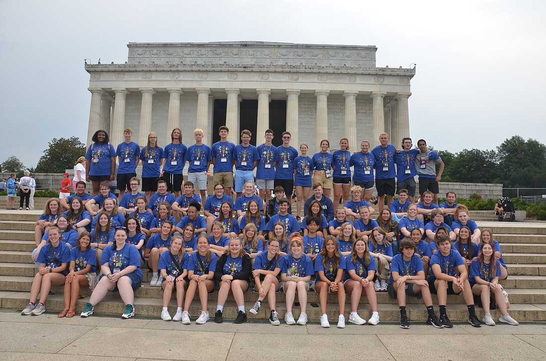 Pictured are participants from the 2023 Youth Tour to Washington, D.C. Photo Provided.