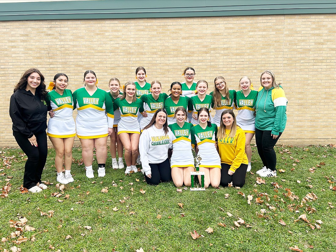 Pictured is the Tippecanoe Valley cheerleading team.