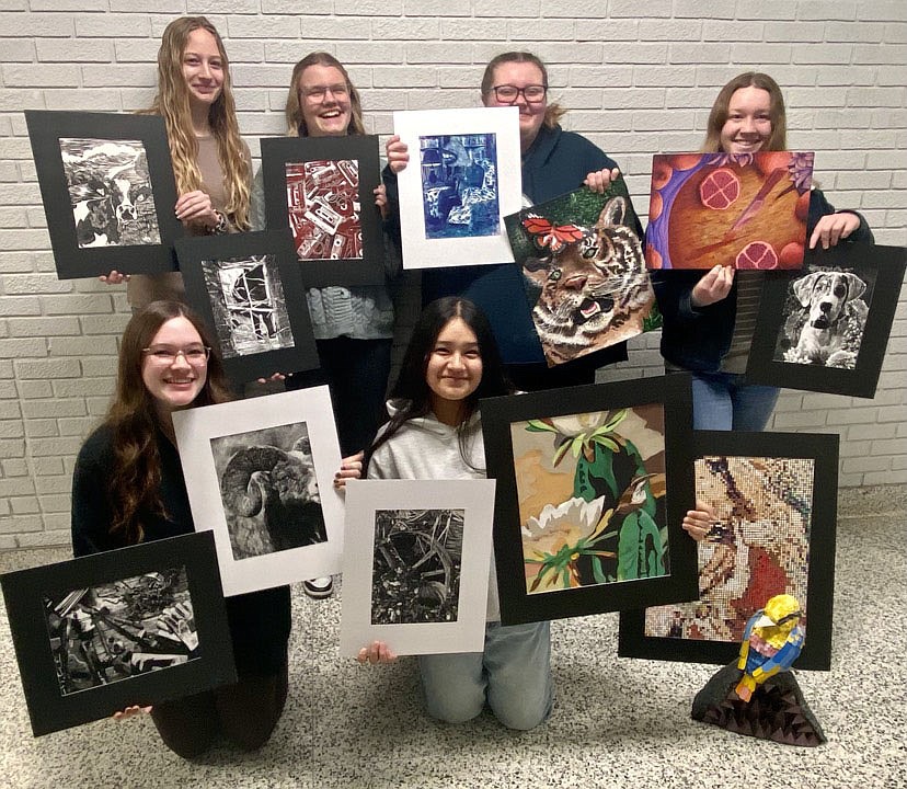 Pictured (L to R) are, back row: Catherine Deckena, Chloe Thompson, Emma Morse, Cassidy Skinner; front row: Alena Hindbaugh and Yareli Meyo. Not pictured are Madison Cripe, Hope Bradley and Aleeya Cramer. Photo Provided