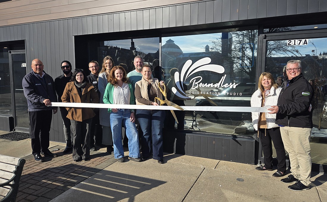 Kosciusko Chamber of Commerce held a ribbon-cutting for Boundless Co-Creation Studio, 217 E. Center St., Warsaw, Friday. Photo by Jackie Gorski, Times-Union