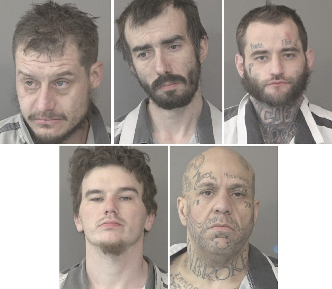 Pictured (L to R) are, top row: Adam Smith, Mark Houghton, Joshua Snyder; bottom row: Michael Williams and William Wind. Photos Provided