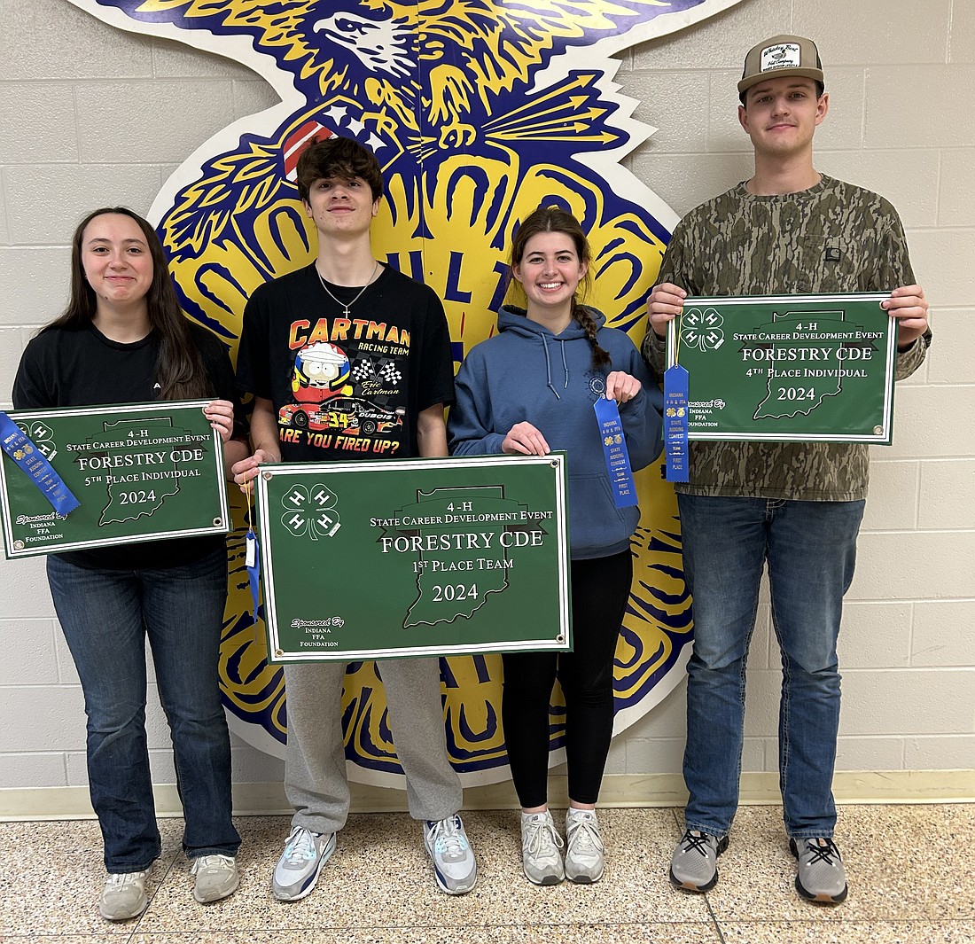 Pictured (L to R) are Lillian Dunbar, Keith Haney, Sienna Holder and Aaron Backus. Photo Provided.