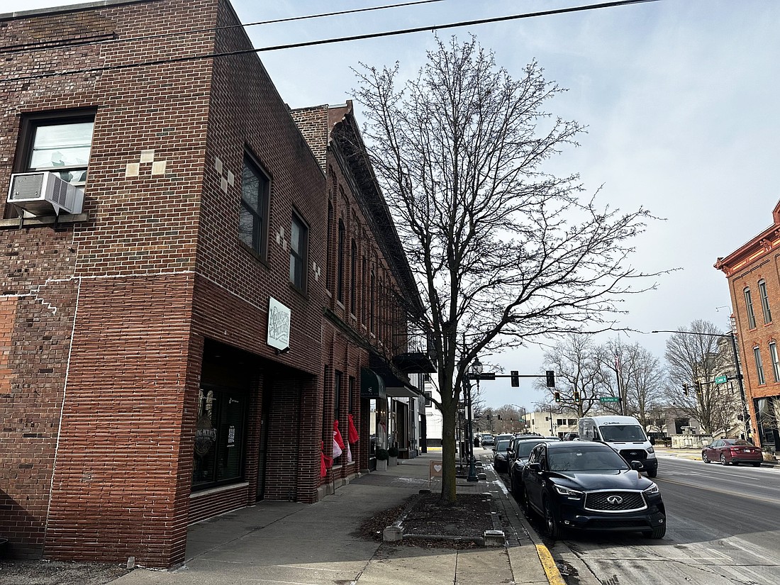 Shown is one of the 15 downtown Warsaw trees that will be removed. Eight of the 15 trees will be replaced. Photo by David Slone, Times-Union