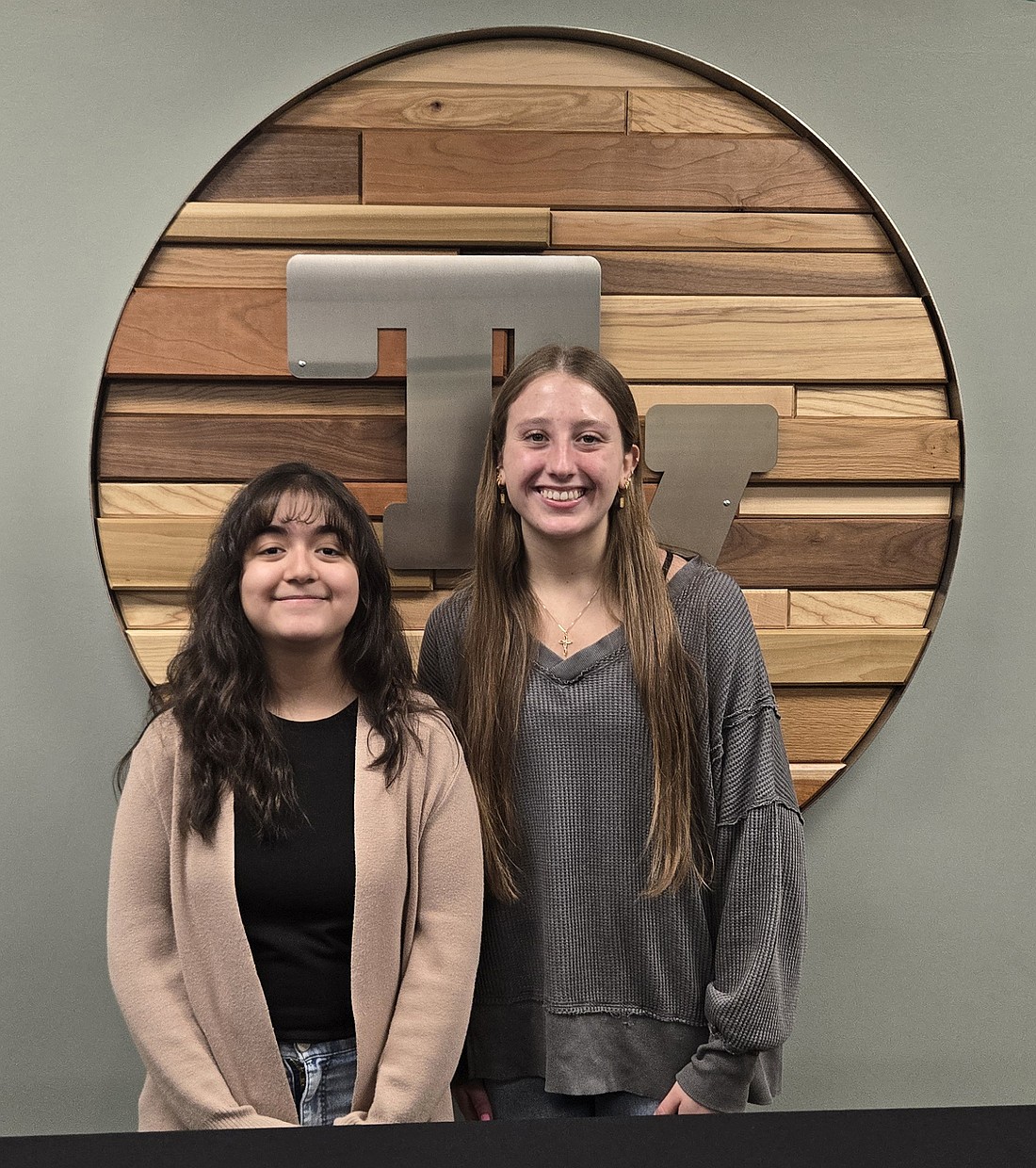 Pictured (L to R) are Mercedes Herrera, 2025 valedictorian at Tippecanoe Valley High School; and Mackalie Costello, salutatorian. Photo by Jackie Gorski, Times-Union