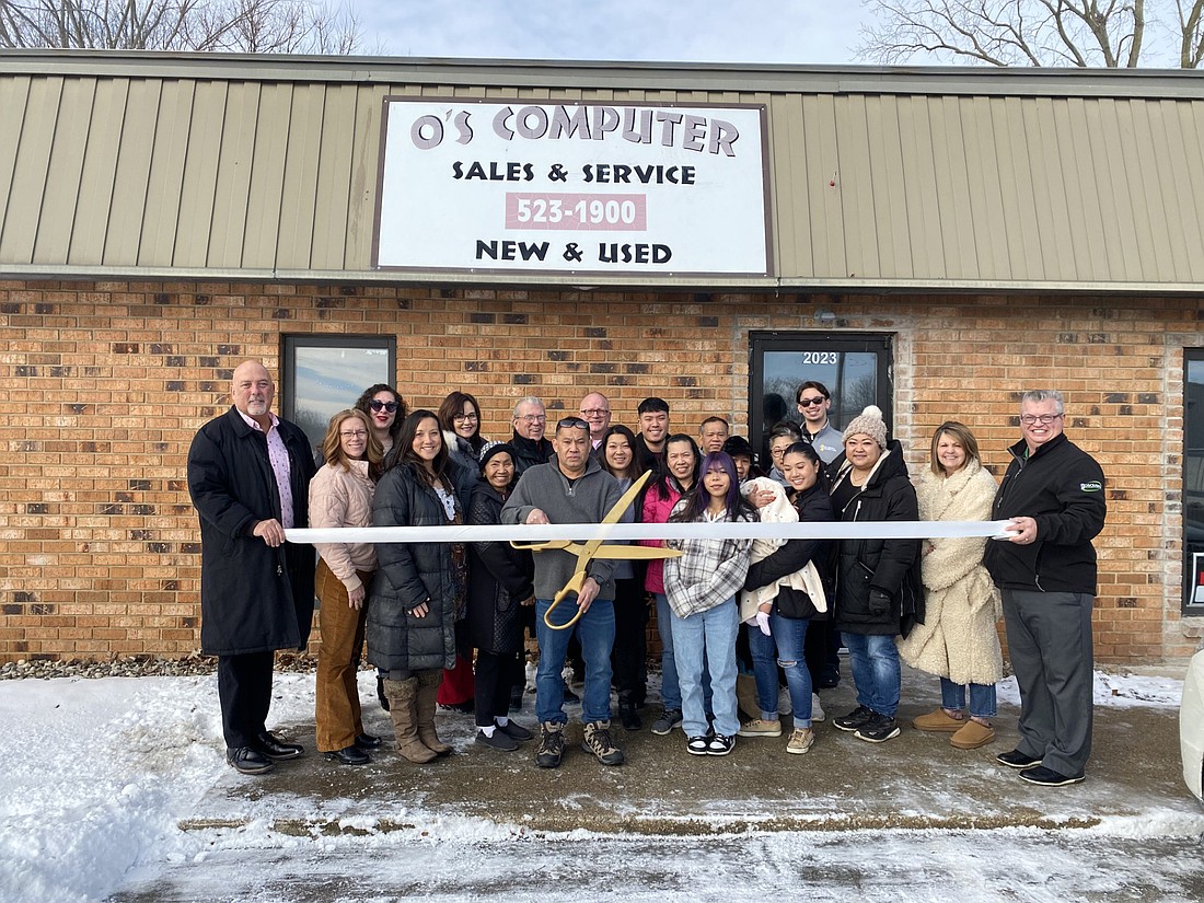 Kosciusko Chamber of Commerce had a ribbon-cutting for O's Computer Sales and Service on Friday. The business, owned by siblings Becky Ounkham and Arrow Um, is at 2023 N. Detroit St., Warsaw. Photo by Leah Sander, InkFreeNews