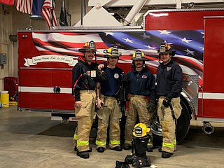 The Winona Lake Volunteer Firefighters announced the receipt of a $10,000 grant from State Farm Insurance through the National Volunteer Fire Council. The grant will allow the WLVF to purchase much needed new personal protective equipment. Photo Provided.