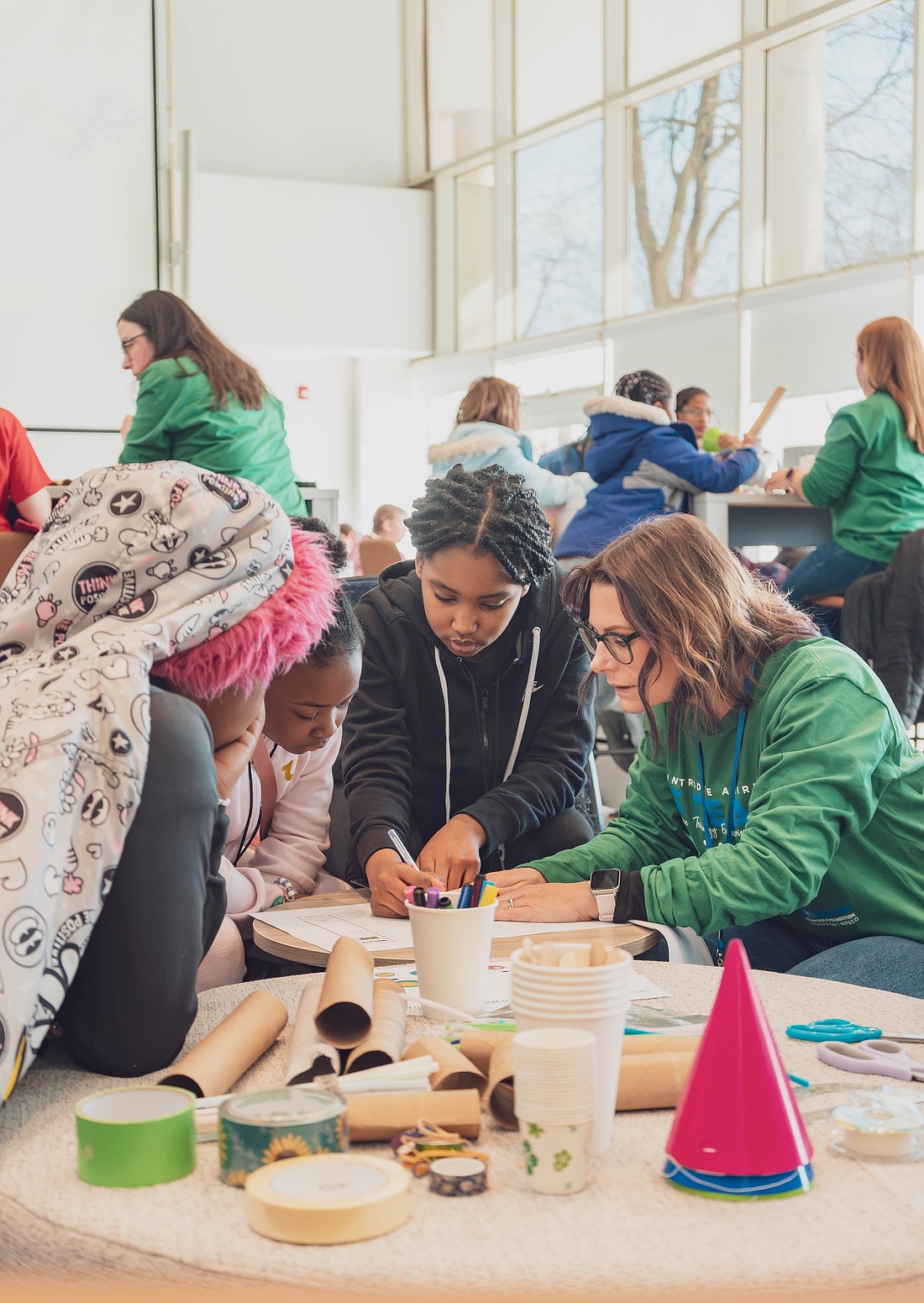 NIPSCO hosted approximately 80 girls at its "Introduce a Girl to STEAM" event on Feb. 17.