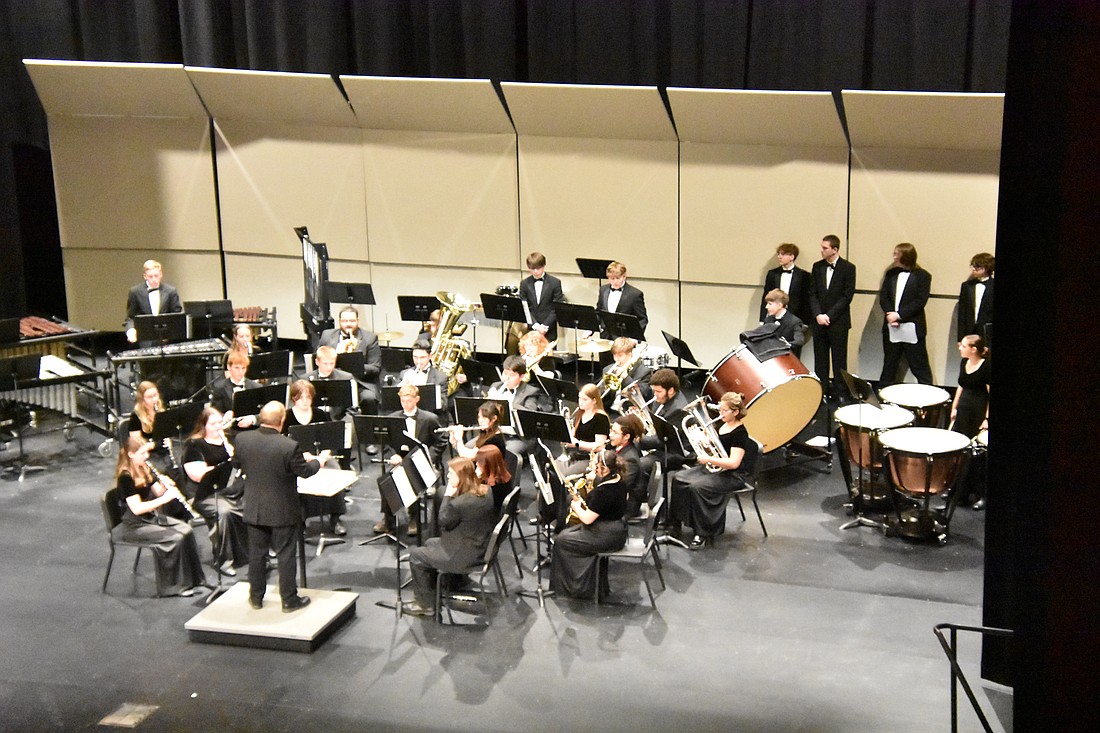 The Warsaw Community High School Concert Band and Wind Ensemble competed at the Indiana State School Music Association Organizational Contest. Photo Provided