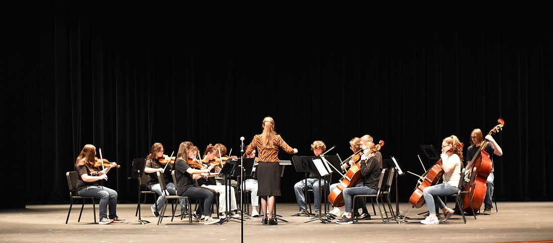 Pictured is the Warsaw Community High School orchestra. Photo Provided