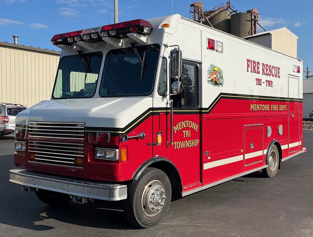 Instead of purchasing a new dive truck for $700,000, the Warsaw-Wayne Fire Territory plans to purchase this truck from the Mentone Fire Department for $49,999. Photo by Warsaw-Wayne Fire Territory Chief Joel Shilling