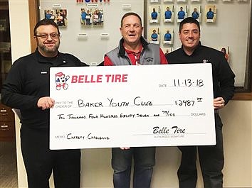 Belle Tire Donates $10,000 To Area Not-For-Profits