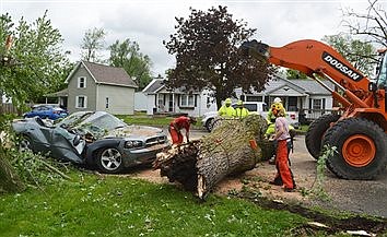 County Hit Hard By Storm; Mentone Bears Brunt