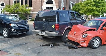 SUV Kept Other Vehicle From Tipping Over On Side