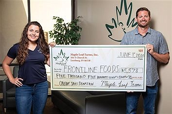 Maple Leaf Farms Donates Portion Of Online Sales To Frontline Foods