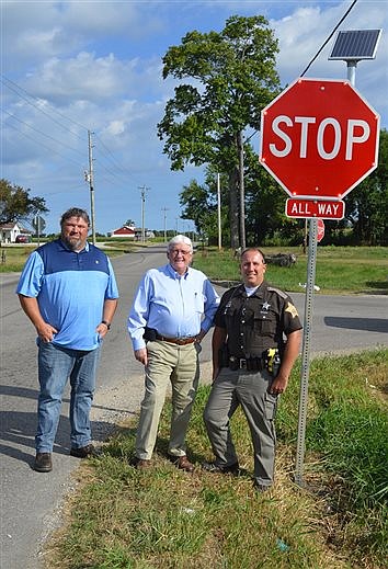 County Seeking Culprit In Theft Of Flashing Stop Sign