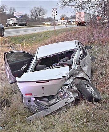 Semi Hits Car On 30; Both Drivers OK