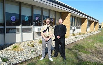 Brennan Earns Eagle Scout Honor With Sacred Heart Landscaping Project