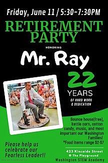 Retirement Party Planned For Washington Principal Tom Ray