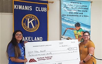 Lakeland Area Kiwanis Club Donation