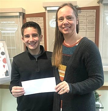 Local Teen Donates $1,000 To Foundation