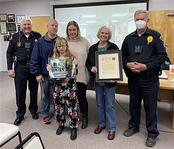 Winona Police Honor Crossing Guard