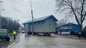 Akron Depot Moved Downtown To New Home