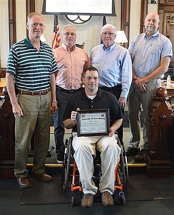 U.S. Marine Andrew Owens Is  County Veteran Of The Month For May