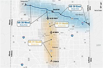 INDOT Announces U.S. 30 & 31 PEL Studies Launch