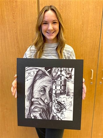 Whitko Student Abigail Frank Receives Scholarship For Artwork