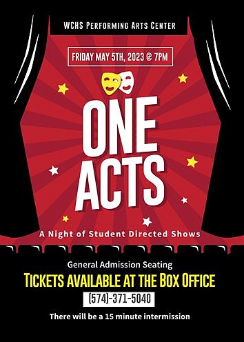 WCHS Theatre Dept. Announces ‘An Evening Of One Act Plays’