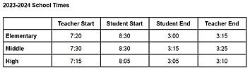 Wawasee Changing Start And End Times For School Days