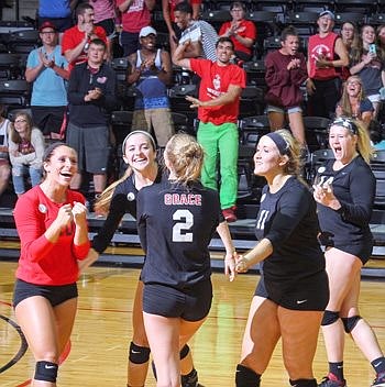 Grace College Spikers Outlast League Foe Huntington