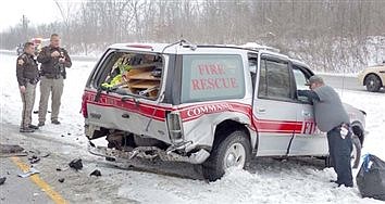 Police Respond To Weather-Related Accidents